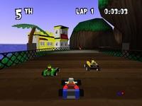 une photo d'Ã©cran de Lego Racers sur Sony Playstation